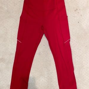 Red Lulu Speed It Up Crop 21”